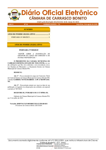 Diário Oficial - Edição 046